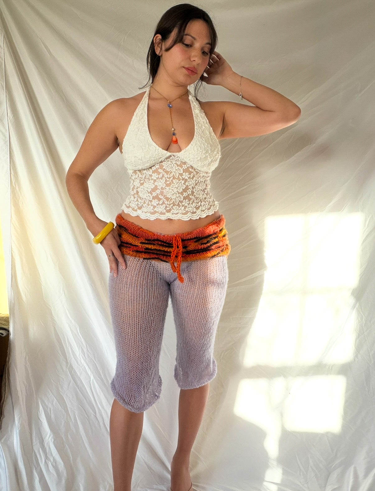 Lilac Tiger Capris (XS-2XL)