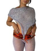 Sequin Poncho Lilac (XS-XL)