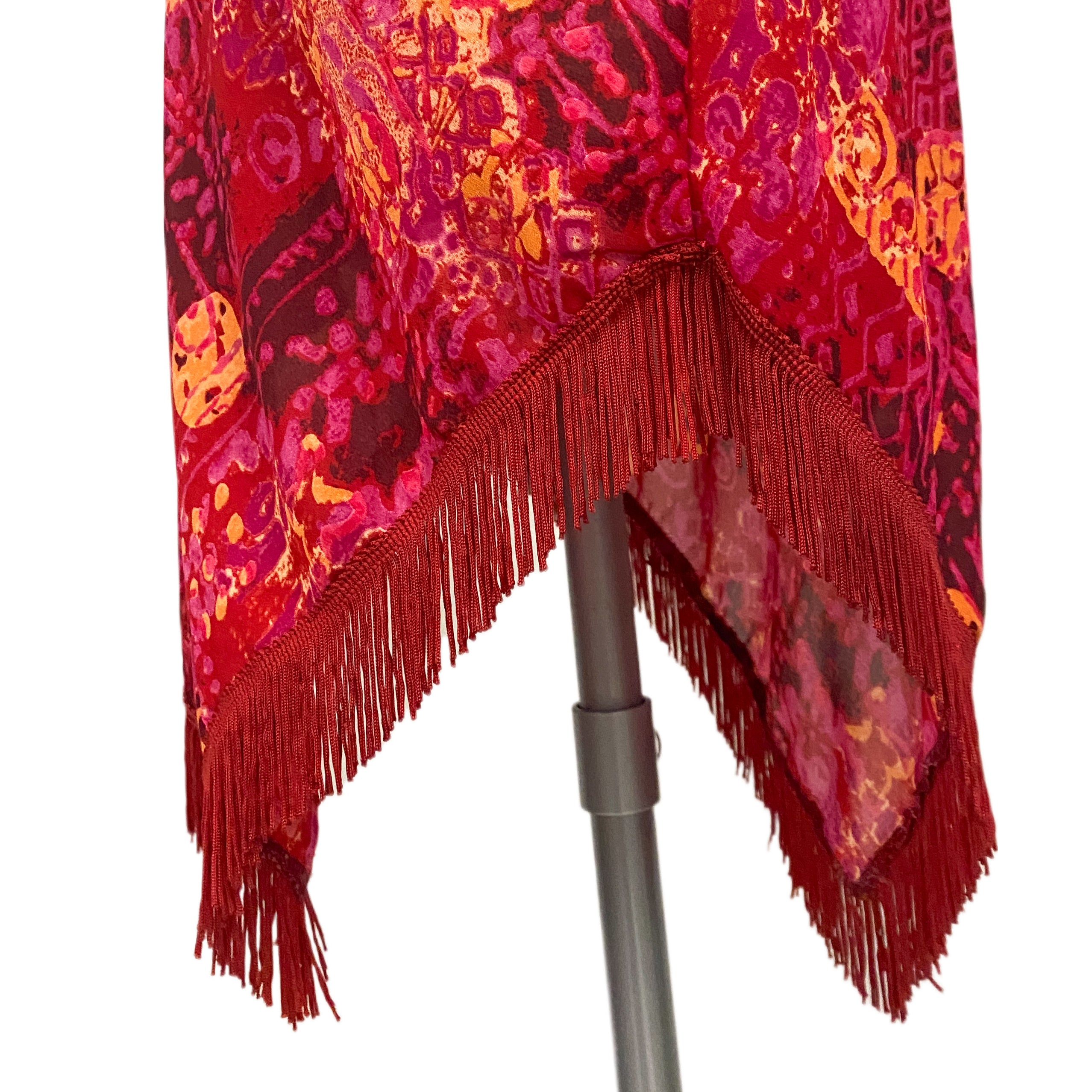 Y2K Delias Fringe Midi Dress (M)