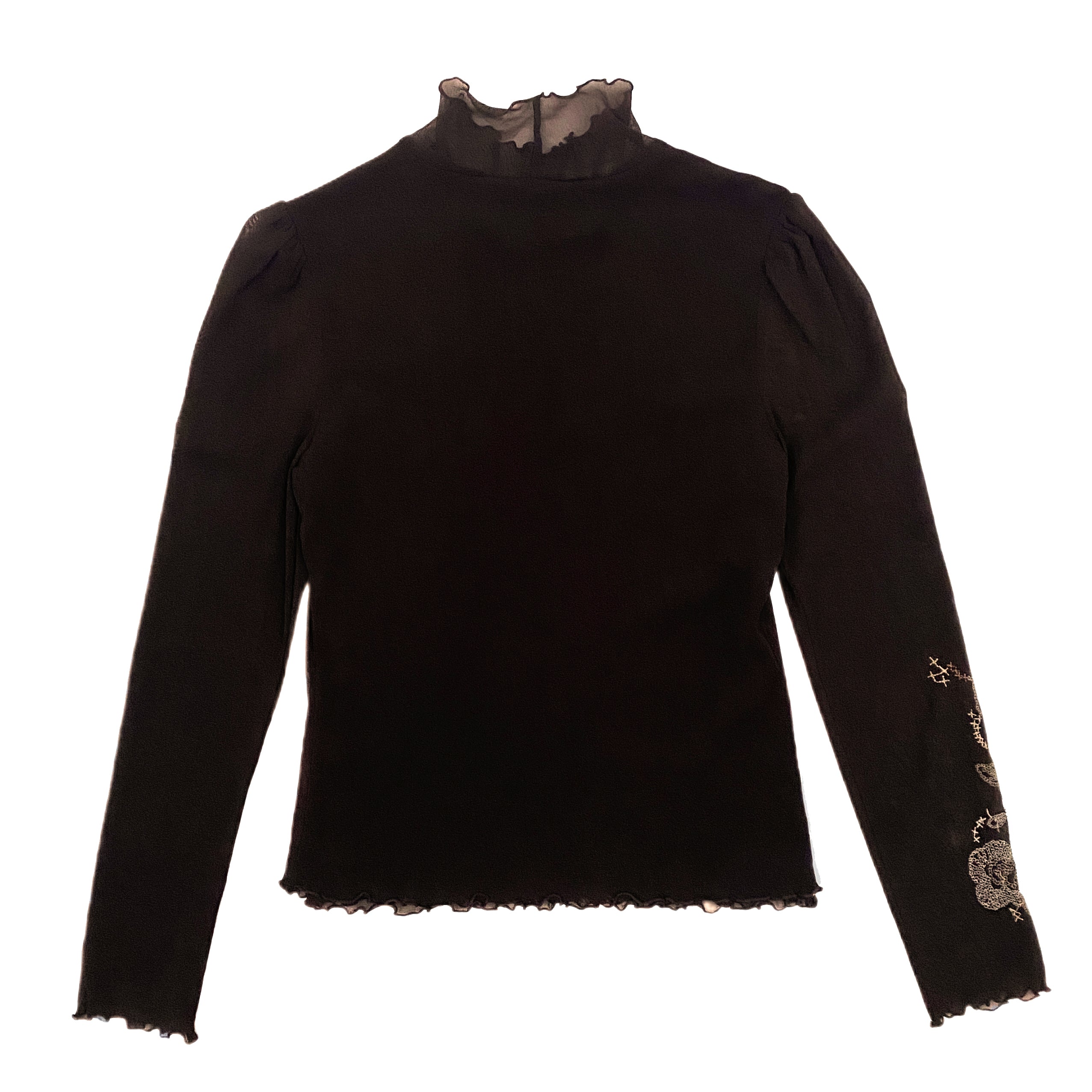 Mesh Turtleneck Top (M)