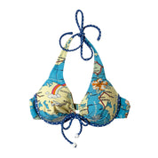 Beach Queen Map AOP Bikini Top (S)