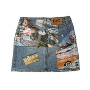 Vintage Archival Dolce & Gabbana Denim Mini Skirt (S)