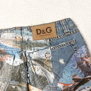Vintage Archival Dolce & Gabbana Denim Mini Skirt (S)