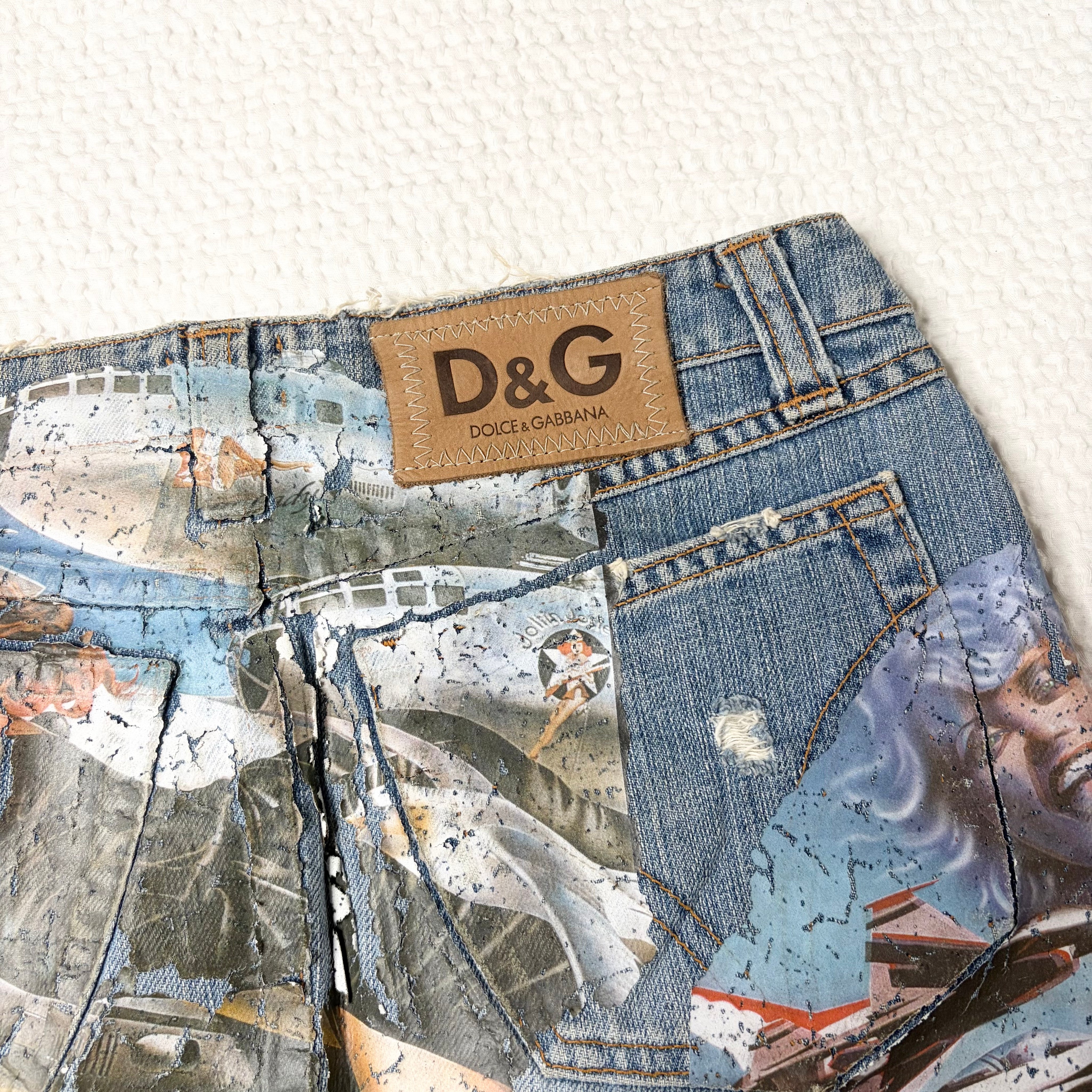 Vintage Archival Dolce & Gabbana Denim Mini Skirt (S)