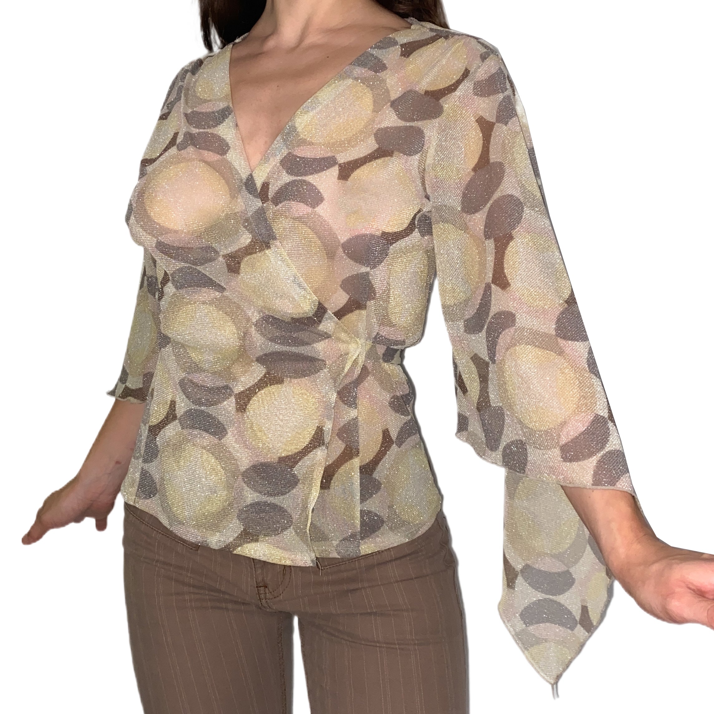 Whimsy Shimmer Mesh Top (S)