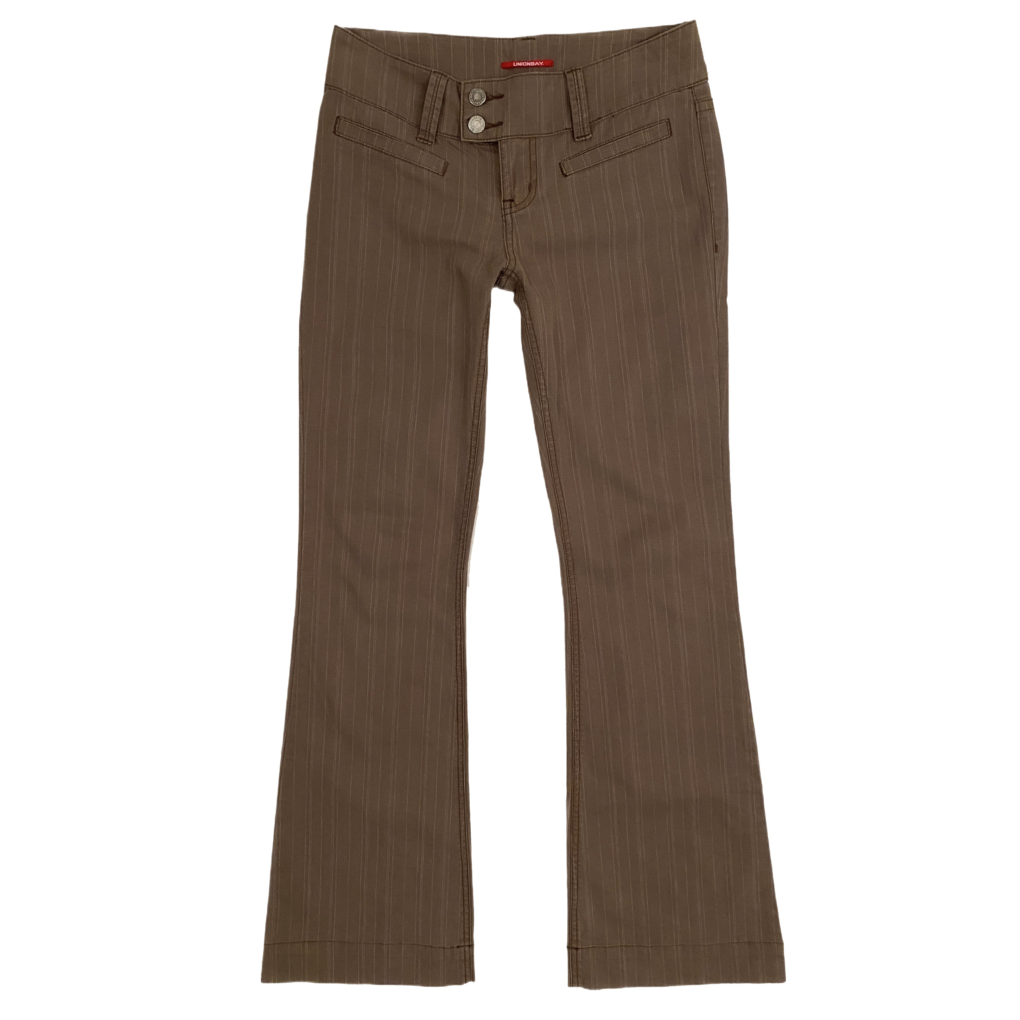 Y2K Brown Flared Trousers (S)