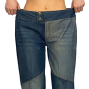 2000s Patchwork Panel Jeans (M)