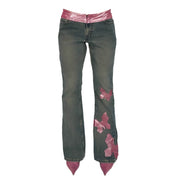 Butterfly Dreams Mid Rise Jeans (M)