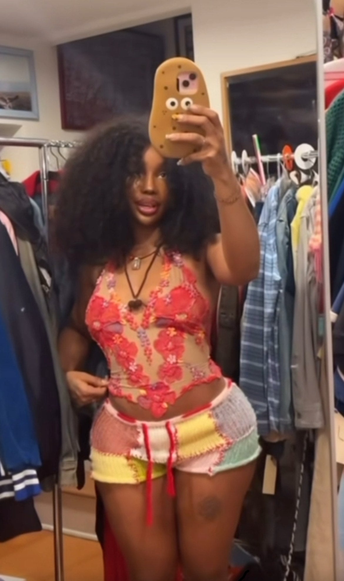 Cupcake Patchwork Shorts (XS-XL)