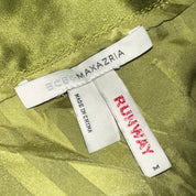 BCBG Green Silk Top (M)
