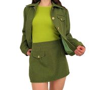 Green Plaid Suit Set (M)