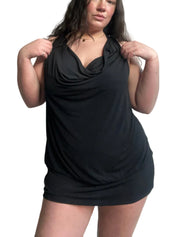 90s Slinky Racerback Mini Dress (L)