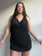 90s Slinky Racerback Mini Dress (L)