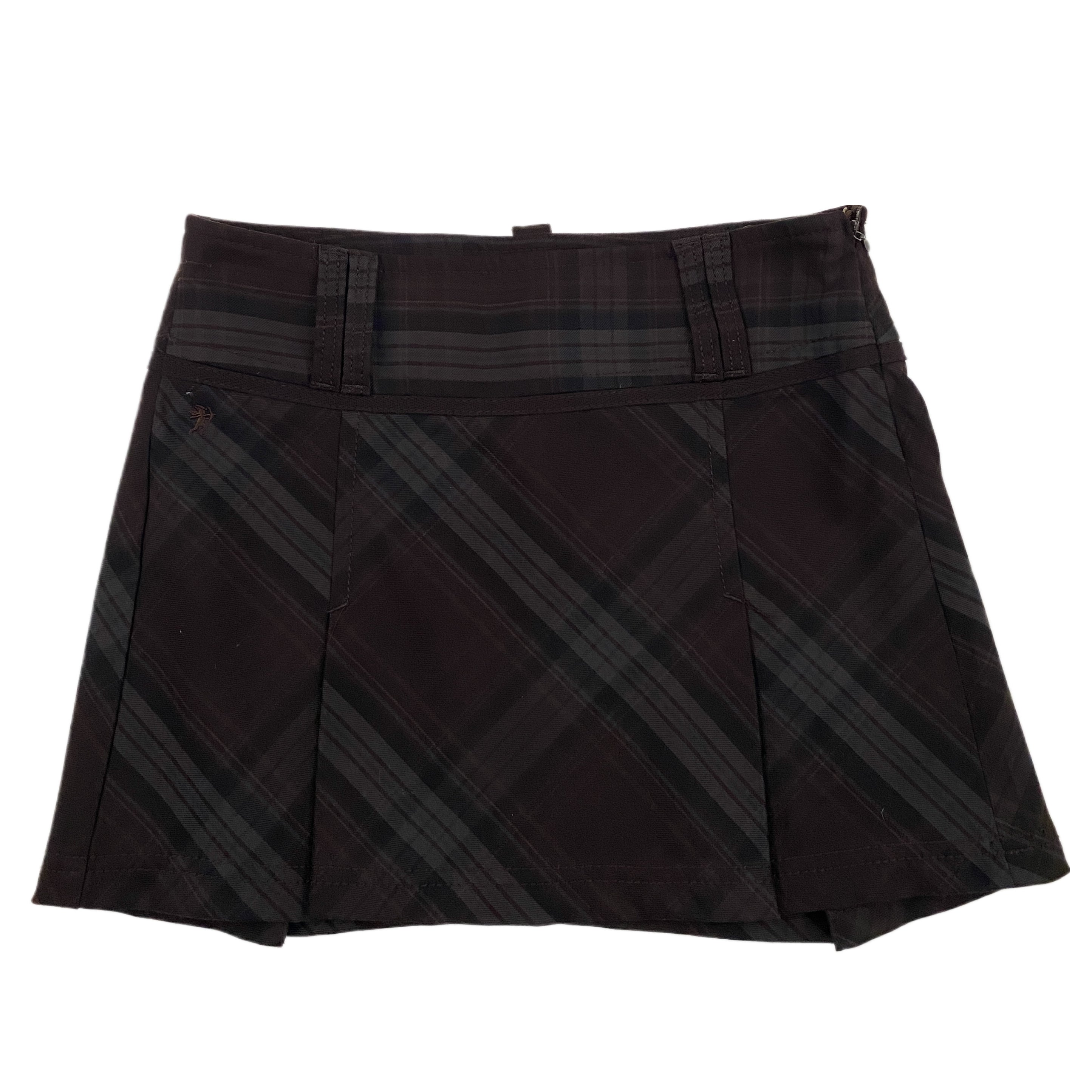 Dark Academia Plaid Mini Skirt (S)