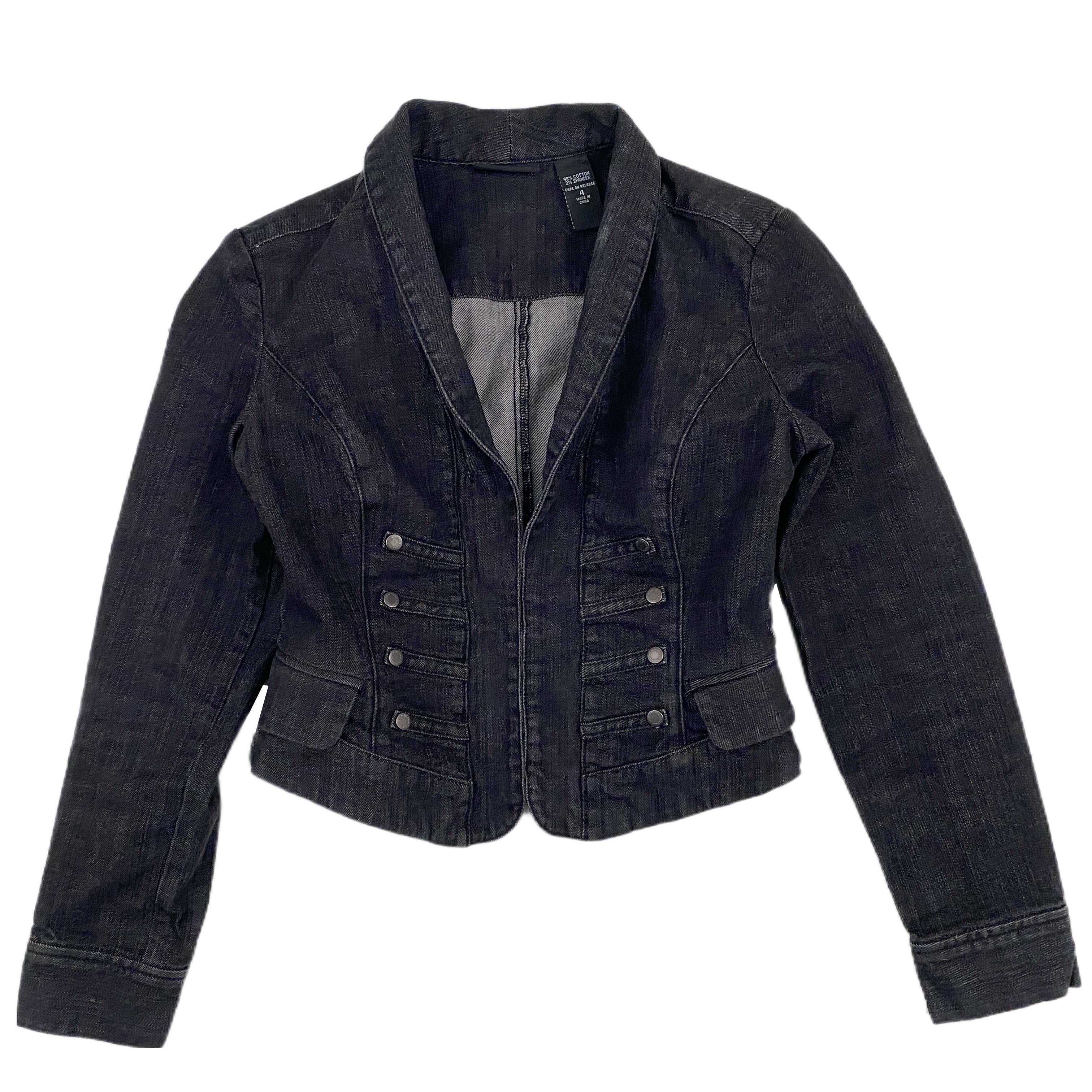 Denim Military Jacket (S)