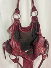 Large Leather Red Purse