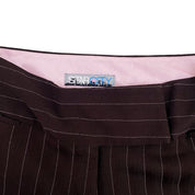 Chocolate Striped Flared Trousers (S)