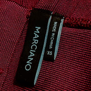 Marciano Burgundy Bandage Dress (XS)