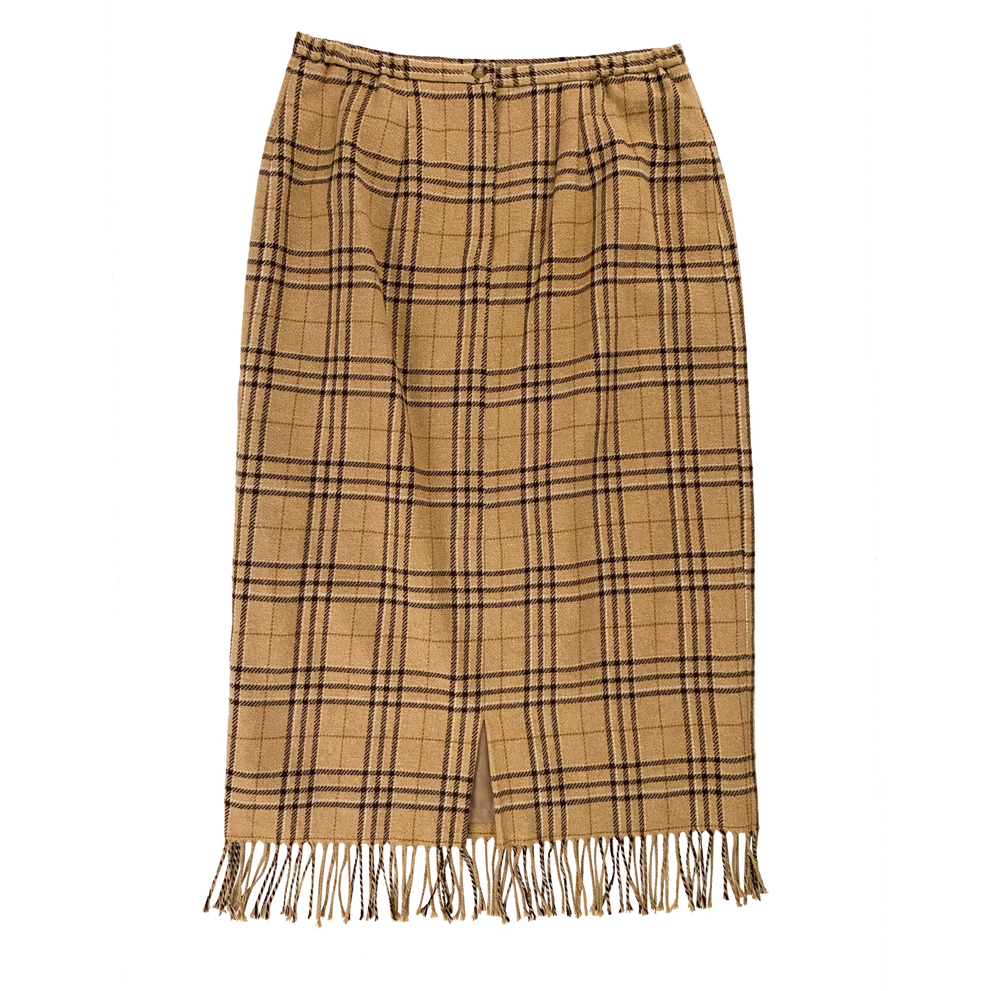 Plaid Scarf Skirt (L)