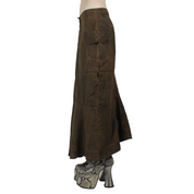 90s French Cargo Maxi Skirt (XS)