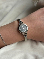 00s Black and Silver Cross Watch