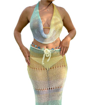 Ocean Serenade Halter Top(XS-XL)