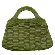 Lime Beaded Handbag