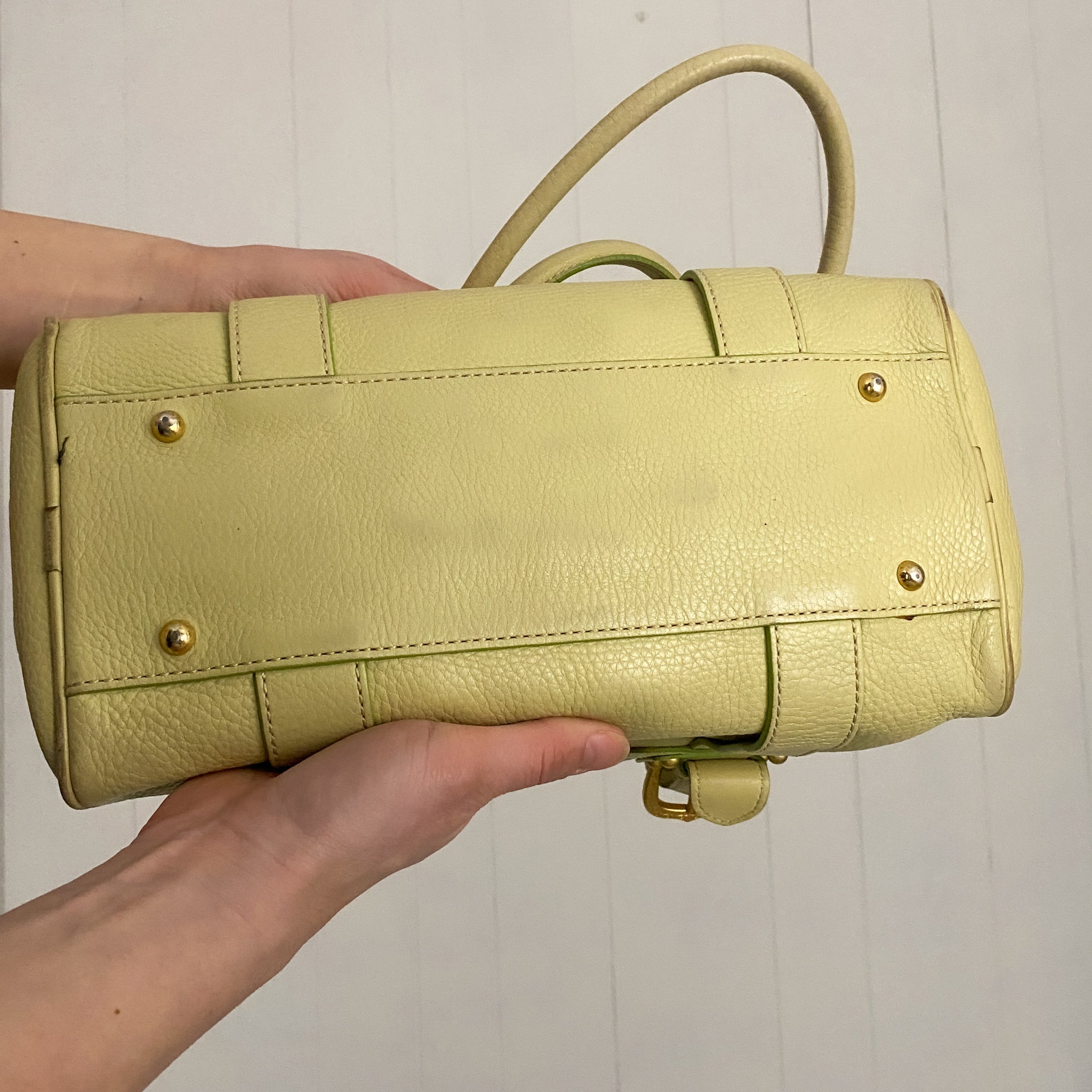 Dooney & Bourke Lime Leather Bag