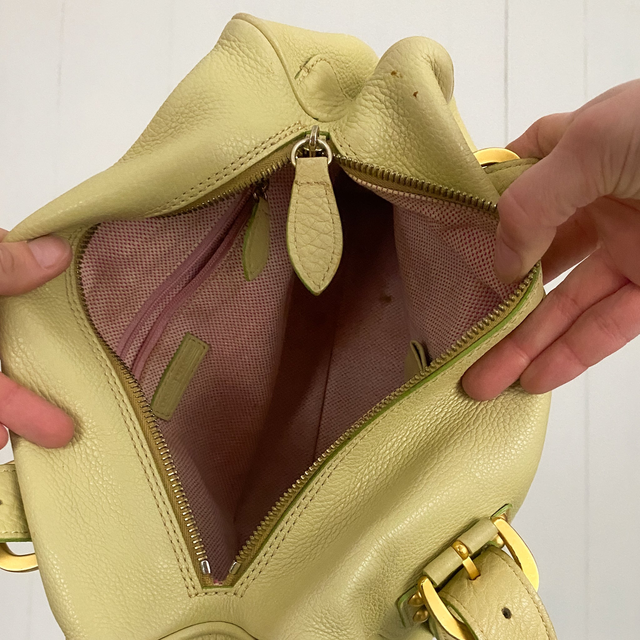 Dooney & Bourke Lime Leather Bag