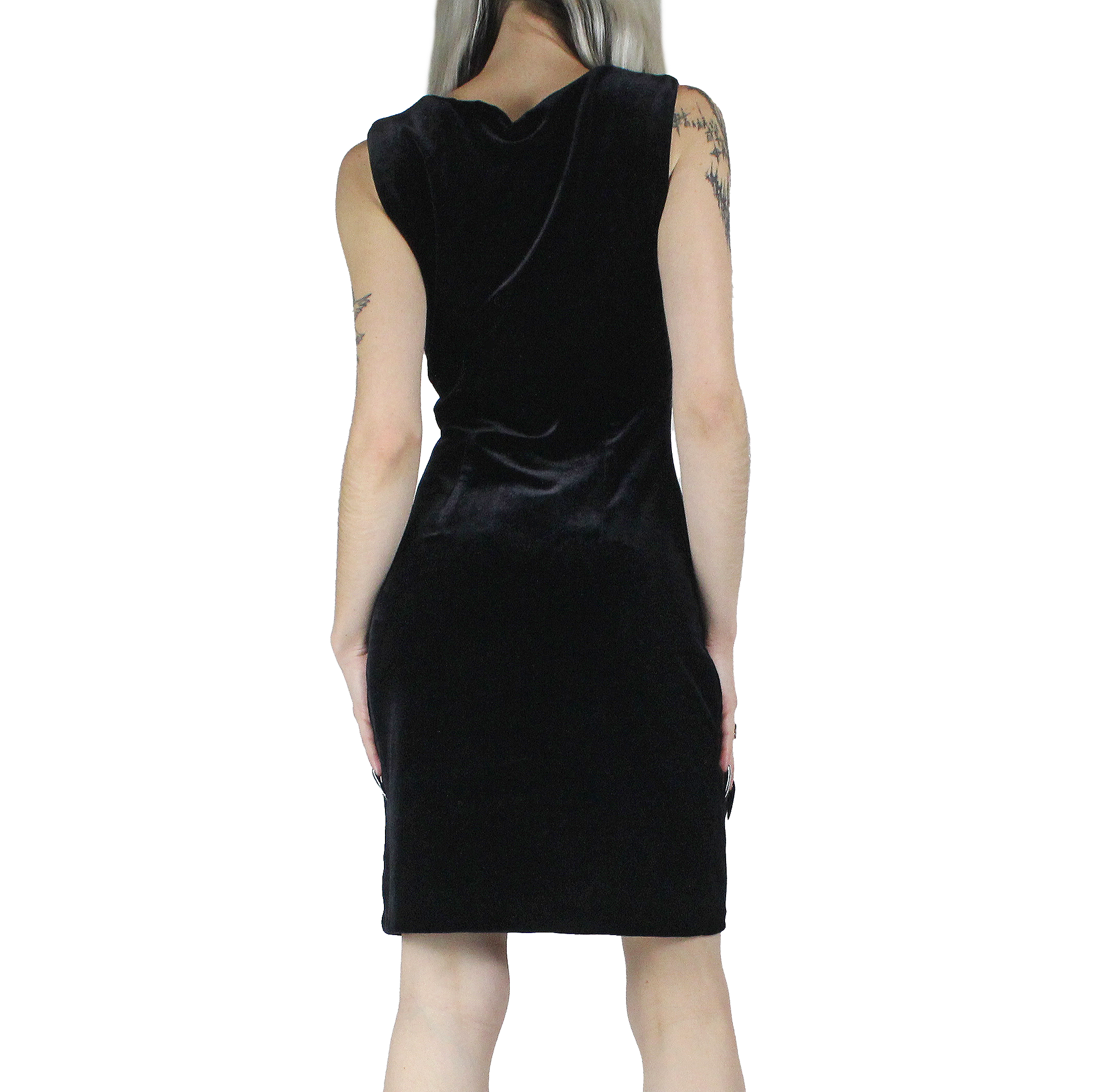 90s French Velvet Dress (XS/S)