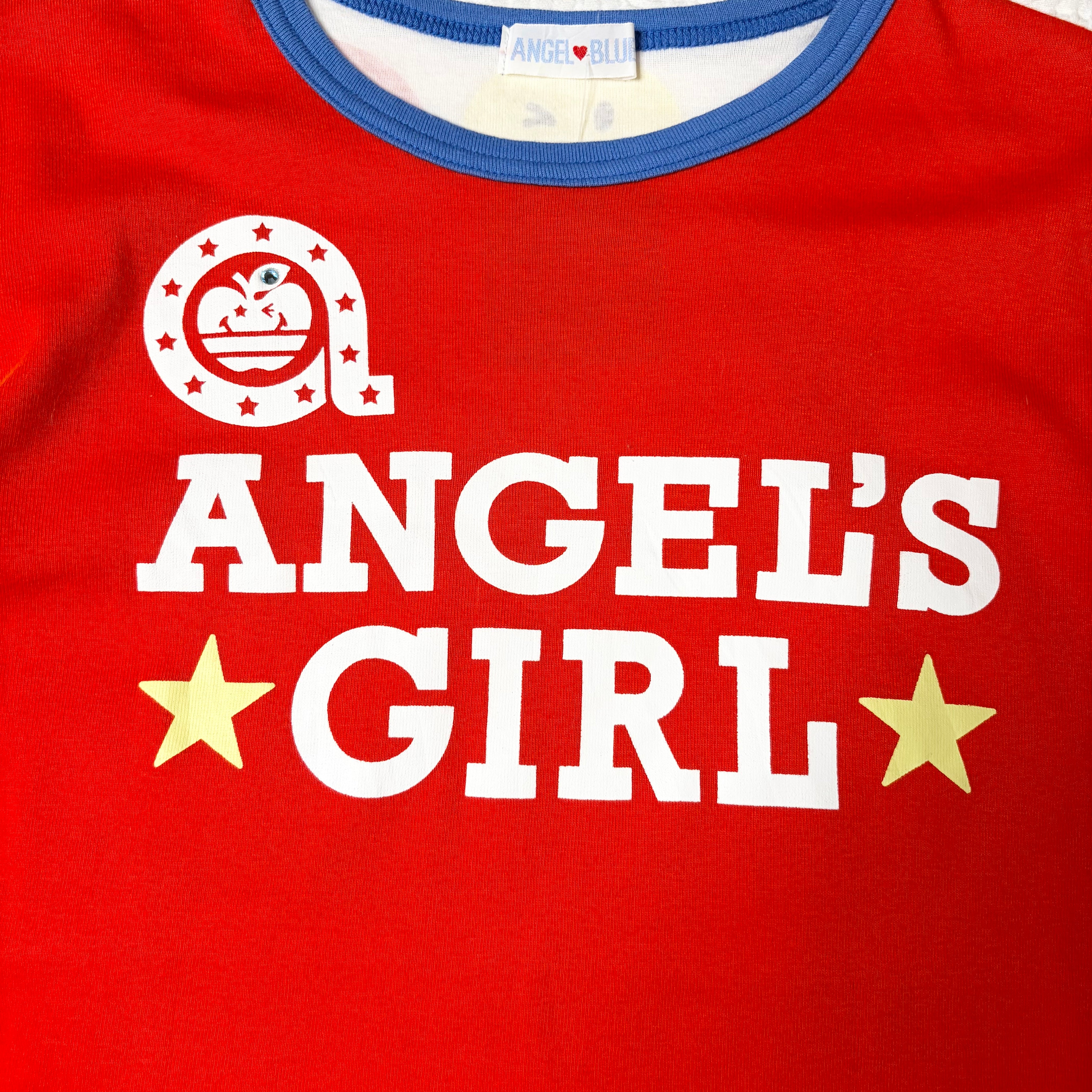 Angel Blue Graphic Color Block Tee (M)