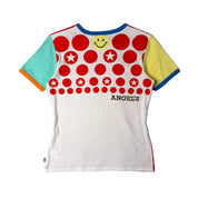 Angel Blue Graphic Color Block Tee (M)