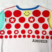 Angel Blue Graphic Color Block Tee (M)