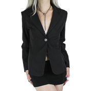 Y2K Black Blazer (XS/S)