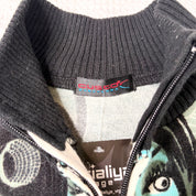 Custo Barcelona Beaded Zip Up Sweater (M-L)