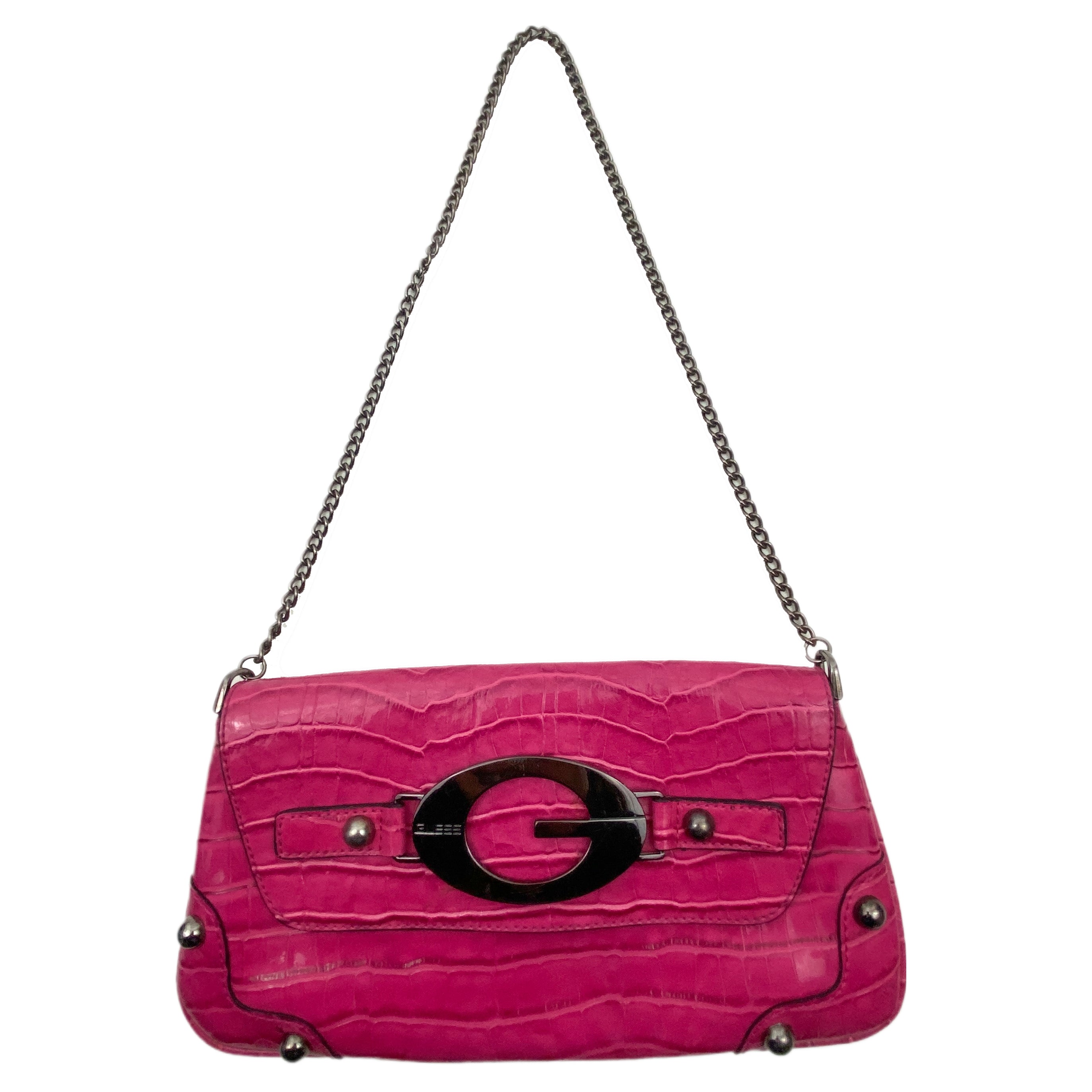 Pink Guess Shoulder Bag