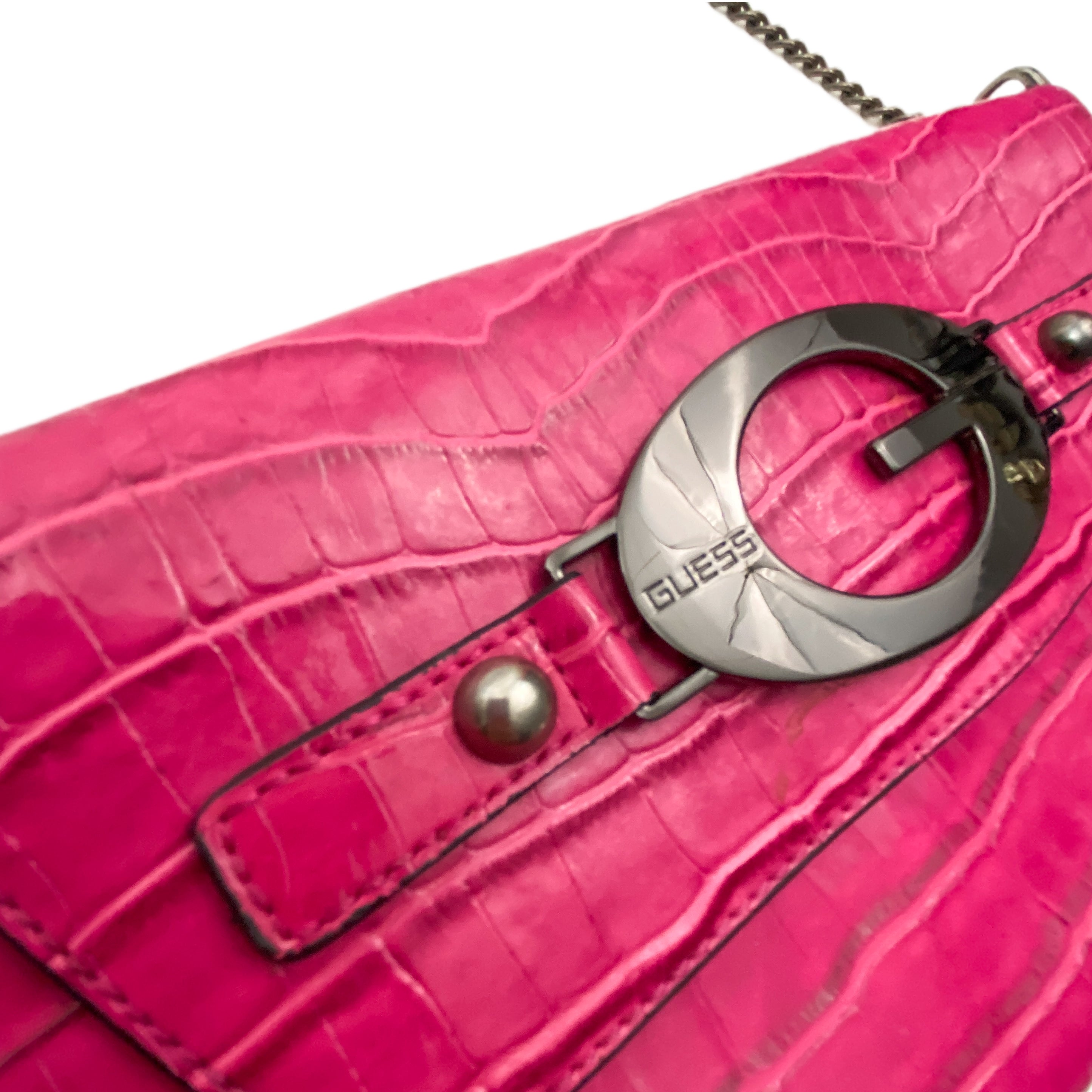 Pink Guess Shoulder Bag