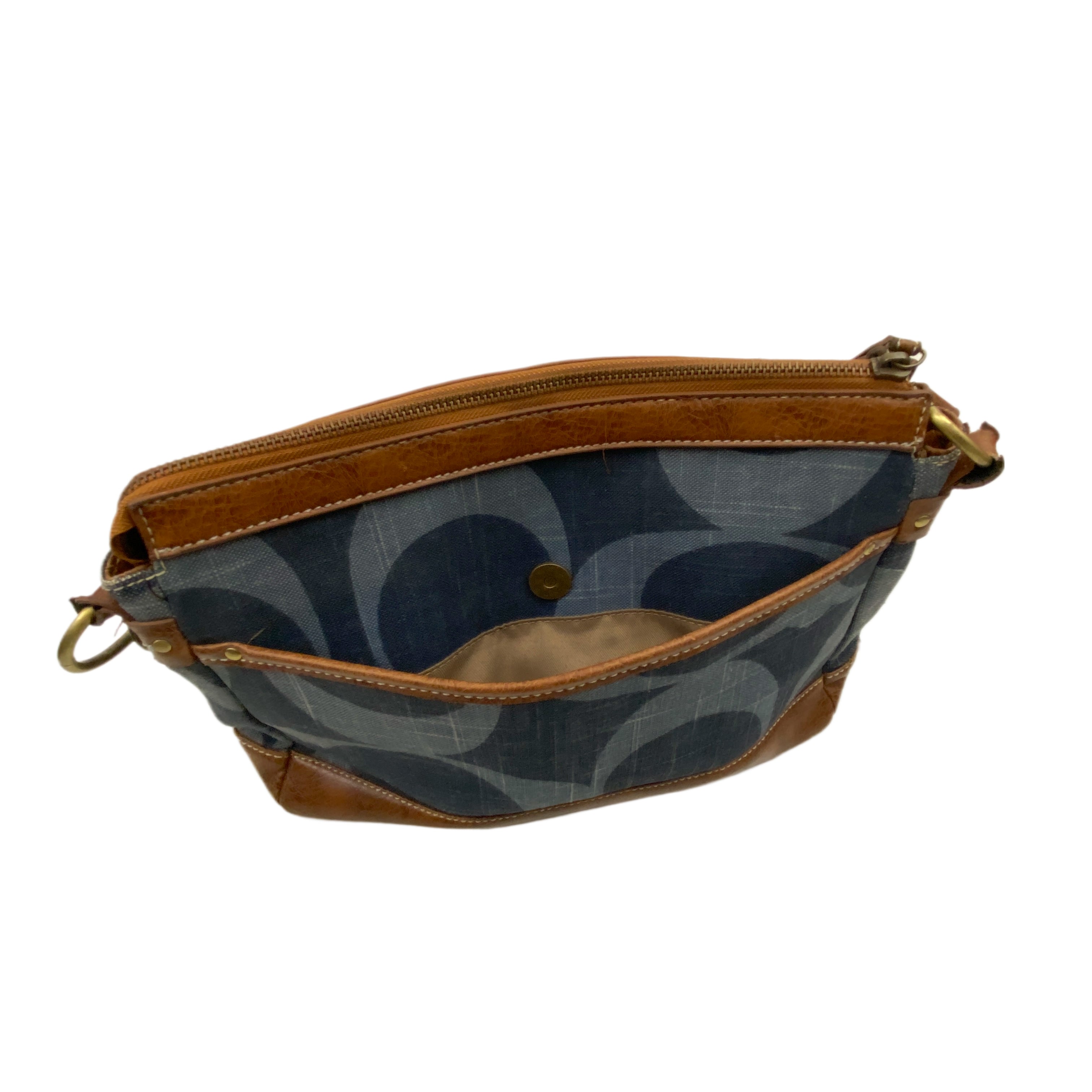 Coach Denim Leather Hobo Bag