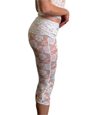 White Lace Capris(XS-XL)