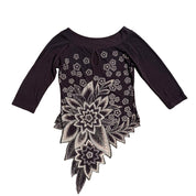 Y2K floral fairy beaded top (m)