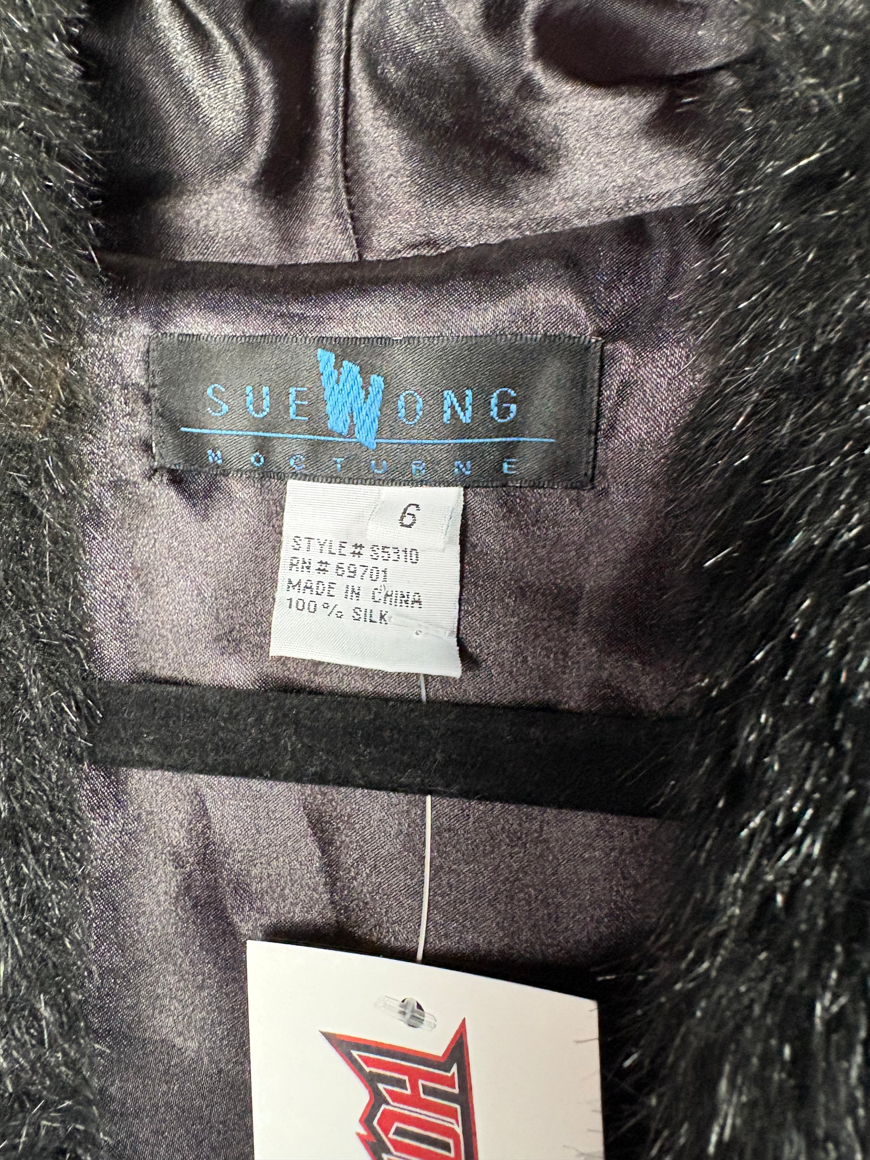 Sue Wong Silk Embroidered Duster Coat (M)