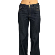 Cache Mid-Rise Flare Jeans (M)
