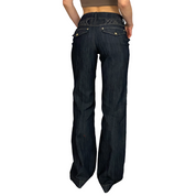Cache Mid-Rise Flare Jeans (M)
