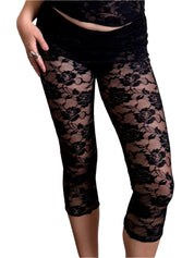 Black Lace Capris(XS-XL)