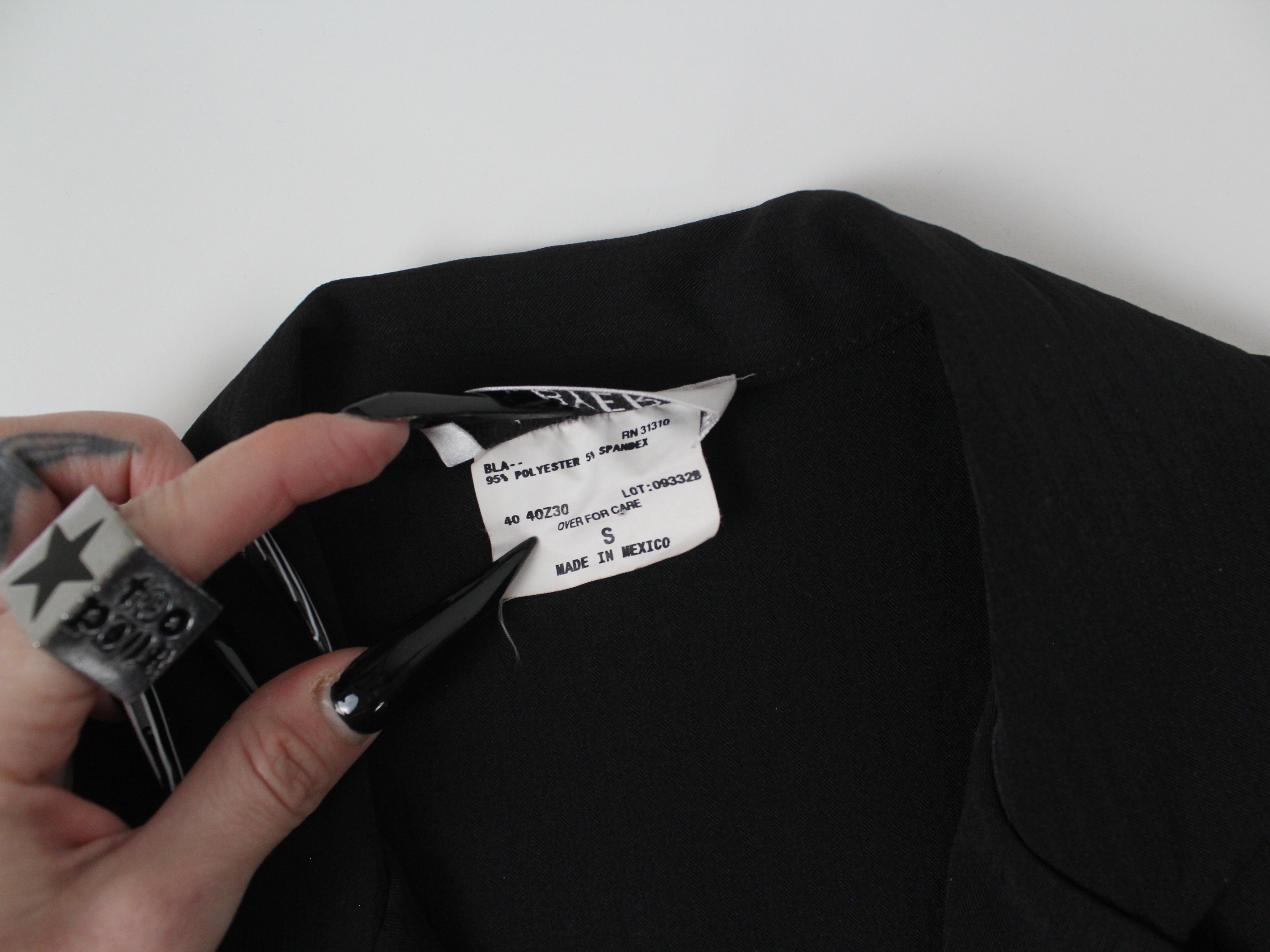 Y2K Black Blazer (XS/S)