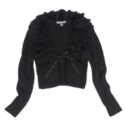 Y2K Fur Collar Cardi (S/M)