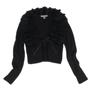 Y2K Fur Collar Cardi (S/M)