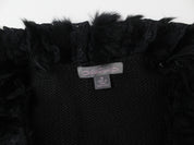 Y2K Fur Collar Cardi (S/M)