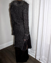 Y2K Floral Duster Sweater (S/M)