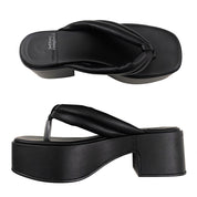 Jeffrey Campbell Black Platform Sandals (7.5)